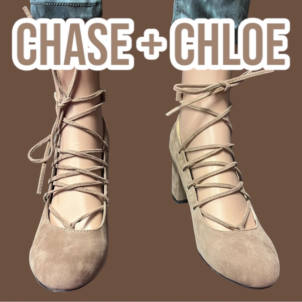 NWT Chase + Chloe block heal βballetβ pumps. Size 9 π©°π - Picture 1 of 6